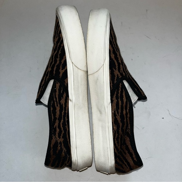 Van's Tiger Animal Stripes Woven Slip-On Shoes Brown and Black Women's Size 8 - Picture 5 of 10